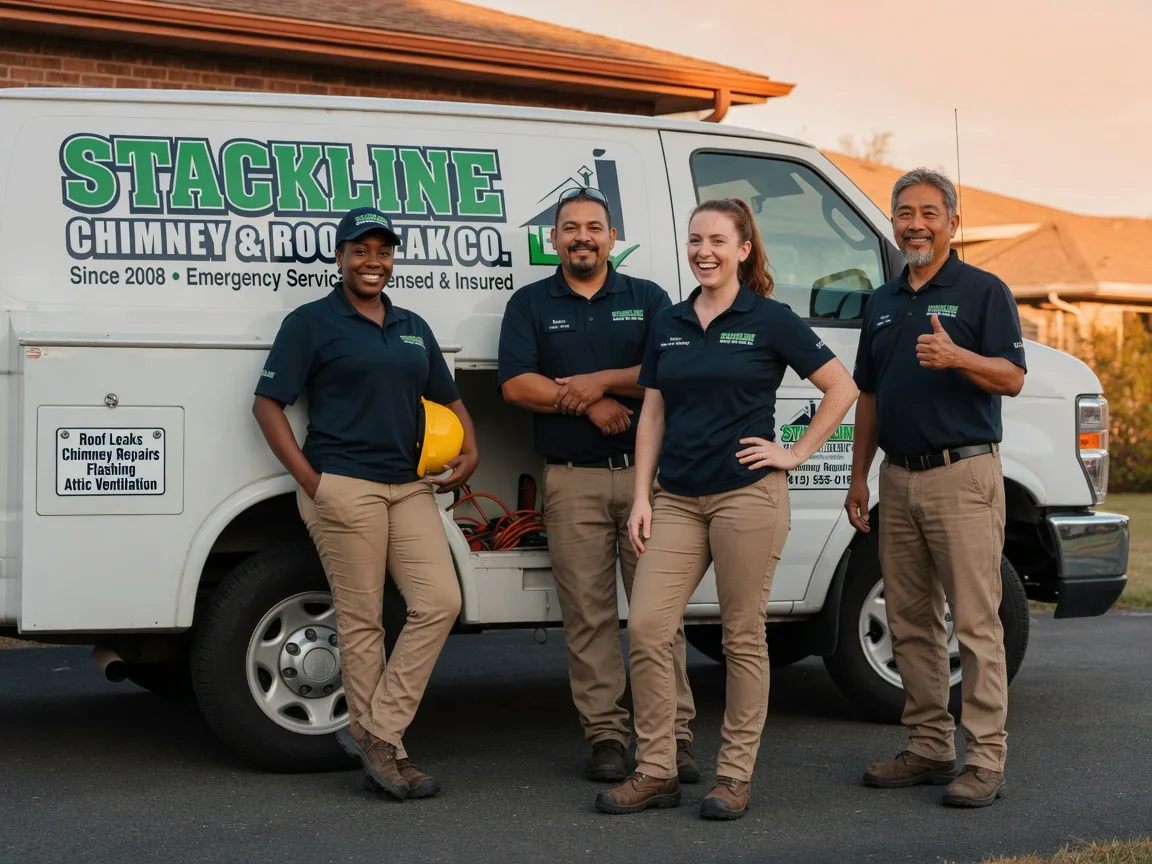 Chimney flashing repair company in Janesville, WI